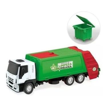 Imagem de Brinquedo de Caminhão Menino Iveco Hi Way Coletor Lixo Usual