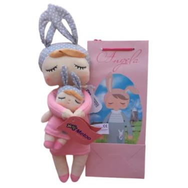 Imagem de Boneca Metoo Original Angela + Mini Com Sacola, IBMKIDS (Rosa)