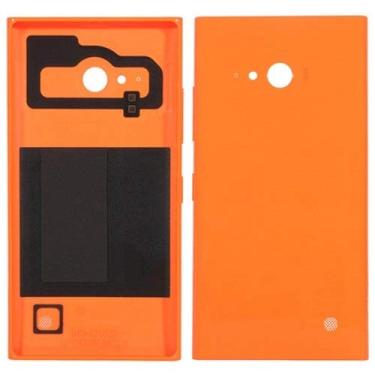Imagem de HAIJUN Peças de substituição para celular Capa traseira de bateria para Nokia Lumia 730 (Preto) Cabo Flex (Cor: Laranja)