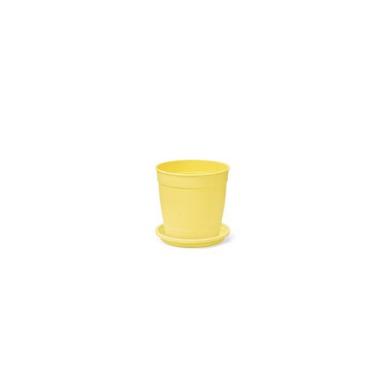 Imagem de Kit Vaso Aquarela 1,5 Amarelo Com Prato Com 3 Unidades - Nutriplan