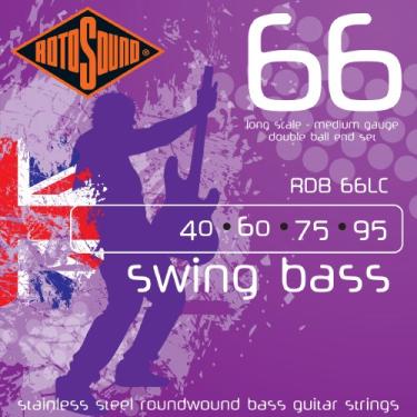Imagem de Rotosound Cordas de baixo RDB66LC Swing Bass 66 de aço inoxidável com extremidade esférica dupla