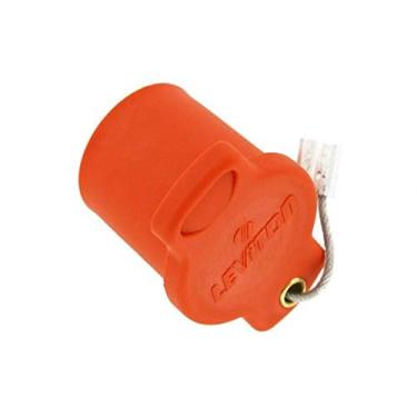 Imagem de Leviton 16P22-O Série 16 Fêmea, Tampa Protetora, Grau Comercial, Conector Tipo Cam, Laranja