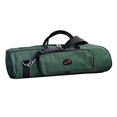 Imagem de shamjina Leve Oxford Concerto Trompete para Transporte Bolsa Resistente à água com Zíper Estofado Bolsas de Ajustáveis, Verde