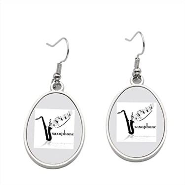 Imagem de Brinco de saxofone – Brincos pendentes para meninas – Presente de festa de aniversário dos namorados