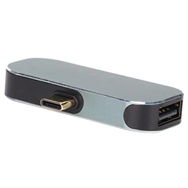 Imagem de USB C Para USB 3.0, Adaptador USB C Operação Simples Liga de Alumínio Taxa de 5 Gbps Altamente Compatível para Android para IOS para IOS Tabela para Computador