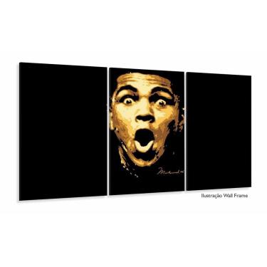 Imagem de Quadro Decorativo Muhammad Ali Retro Tela Em Tecido 120x60 3