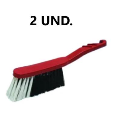 Imagem de Kit 2 Escova Vassourinha Espanador De Pó Limpa Balcão