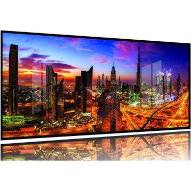 Imagem de Quadro Decoração Cidade em Movimento 130x60 Moldura Preta 2x2