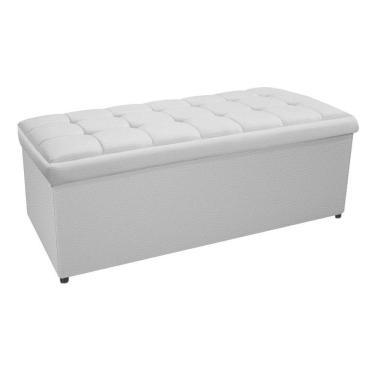 Imagem de Calçadeira Copenhague 140 Cm Casal Corano Branco