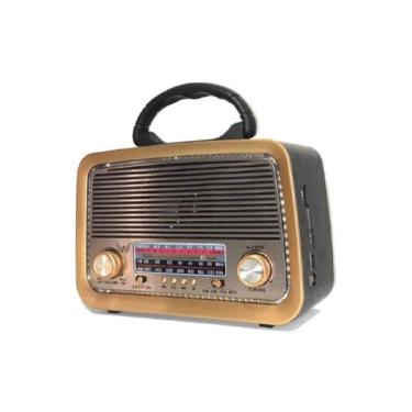 Imagem de Rádio Retro Vintage Am Fm Sw Usb Mp3 Bluetooth – Bivolt