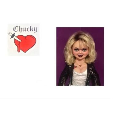 Imagem de Tatoo Temporária Fantasia De Halloween Noiva Do Chucky