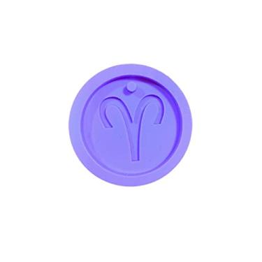 Imagem de Confeitaria dos Moldes, R152 Molde de silicone signo áries chaveiro resina decorar