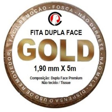 Imagem de Fita Adesiva GOLD Dupla Face Rolo 5m x 1,90cm