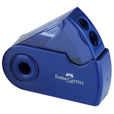 Imagem de Apontador de lápis quadrado Faber Castell TFC-182797-2, azul
