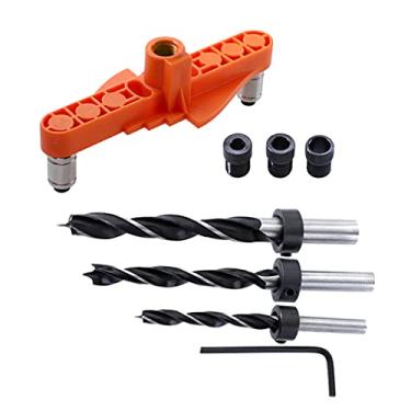 Imagem de Kit 2 em 1 de cavilha para marcação central e sistema de deslocamento de linha de marcação para marcação e perfuração de marcenaria