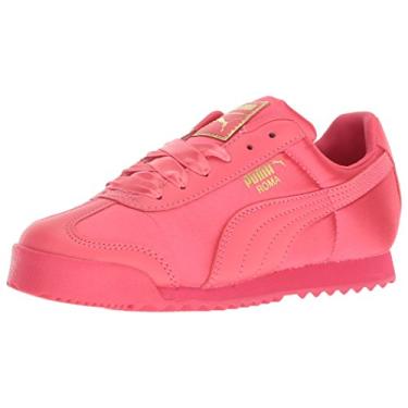 Imagem de PUMA Tênis infantil unissex Roma Satin, rosa, 4 Toddler