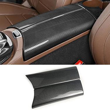 Imagem de NA Para Mercedes-Benz C E GLC Class W205 W213 X253 ABS Fibra de Carbono Interior do Carro Caixa de Acabamento Capa Protetora de Console (Classe E W213)