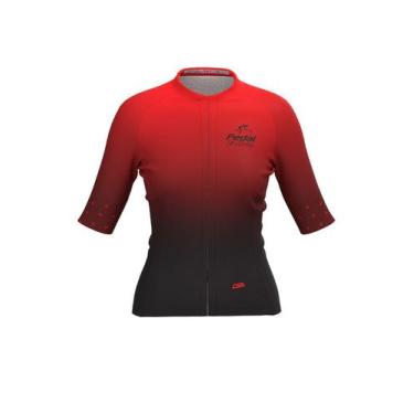 Imagem de Camisa Ciclista Feminina Tour Pedal Só Delas Red - Csa Sport