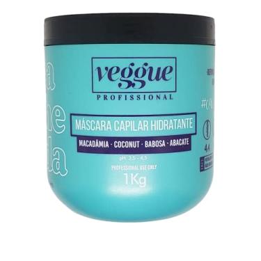 Imagem de Máscara Capilar Hidratante, Nutritiva para Cabelos Cacheados e Crespos, Veggue Profissional, Linha Cacheadas 1kg