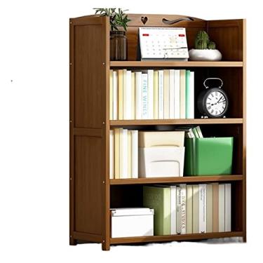 Imagem de KIZQYN Estante prateleiras de estante de livros móveis de sala de estar prateleiras de cubo prateleiras de armário de exibição estantes de livros prateleiras de cubo estante (cor: quatro camadas 70)