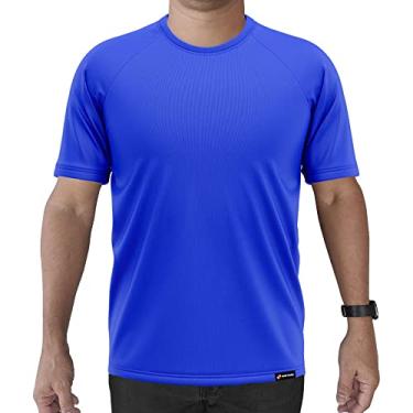 Imagem de Camiseta Manga Curta Adstore Azul Royal Masculina Térmica UV Segunda Pele Compressão (G)