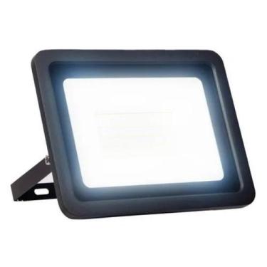 Imagem de Kit 4 Refletor Led Smd Holofote 100W Branco Quente 3000K Resistente Pr