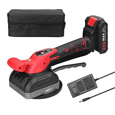 Imagem de Chusui Máquina de ladrilhos 21V de alta capacidade de carregamento de ladrilhos de parede para aplicação de ferramentas vibratórias para decoração de casa Ferramentas utilitárias com ventosa ampliada