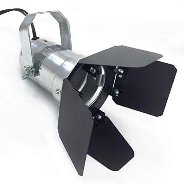Imagem de Canhão Refletor PAR 20 spot prata com porta-gelatina e barndoor preto