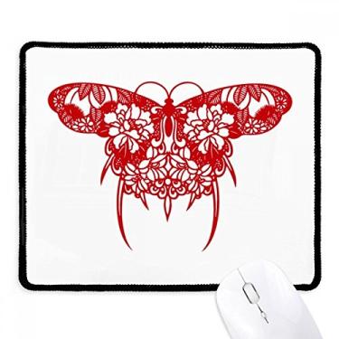 Imagem de Mousepad de corte de papel de cultura tradicional chinesa com borda costurada para jogos
