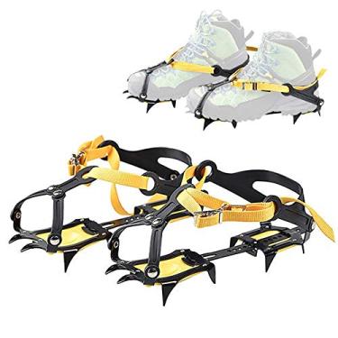 Imagem de C/H 12 Crampons de Gelo para Botas de Neve e Inverno com Gelo Antiderrapante, Tração de Neve e Equipamento de Escalada