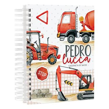 Imagem de Caderneta De Vacinação Atualizada Tema CONSTRUÇÃO com Nome