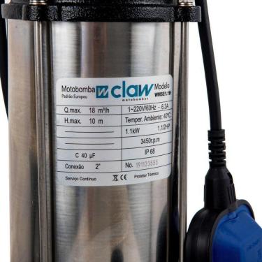 Imagem de Bomba Água Submersa De Esgoto Claw Limpa Fossa Trituradora