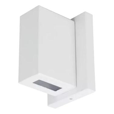 Imagem de Arandela De Parede Jardim Varanda Branca Alumínio Vidro 40w