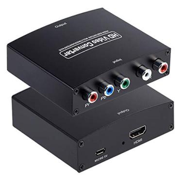 Imagem de Conversor YPbPr para HDMI, componente para HDMI, conversor RGB para HDMI, suporta conversor de áudio e vídeo HDMI V1.4 para DVD PSP Xbox 360 PS2 Nintendo para monitor HDTV e projetor