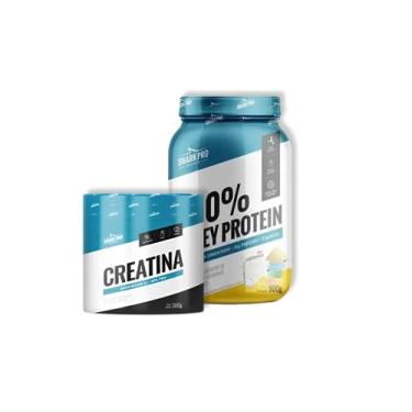 Imagem de Kit SharkPro 100% Whey Protein + Creatina 300G Whey Protein Sabor Leitinho