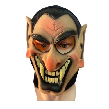 Imagem de Máscara Drácula Vampiro Mau Látex c/capuz Halloween Festa