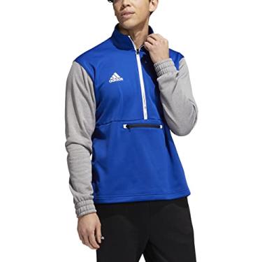 Imagem de adidas Equipe masculina edição 1/4 zíper royal/cinza MD