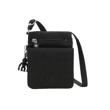 Imagem de Kipling Nova bolsa tiracolo Eldorado feminina, preto Tonal II, 15 cm C x 19 cm A x 19 cm P, Preto Tonal II, One Size
