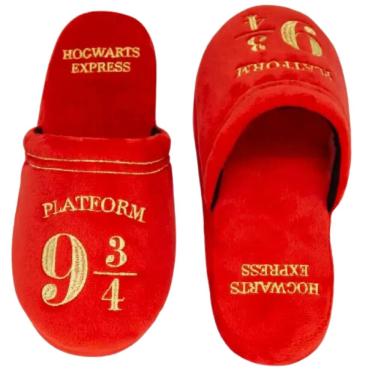 Imagem de Harry Potter Pantufa Chinelo Quarto Plataforma 9 3/4 Unissex Adulto Oficial
