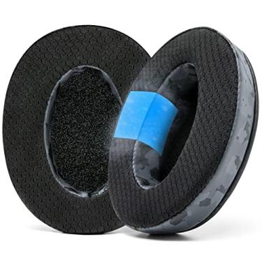 Imagem de Almofadas de gel de resfriamento WC Freeze - compatíveis com Cloud Hyperx, Steelseries Arctis, ATH M50X, Turtle Beach Stealth e muito mais | (Camuflagem preta)