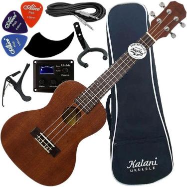 Imagem de Kit Ukulele Kalani Concerto Eletroacústico Kal200 Ct Eq