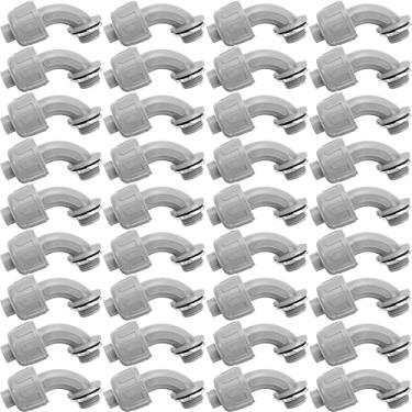 Imagem de Conector de conduíte elétrico flexível não metálico líquido encaixe 90 graus acessórios de conduíte de PVC elétrico para casa cozinha banheiro suprimentos de ferramentas (36 peças, 1/2 polegada)