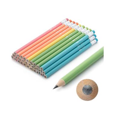 Imagem de Mr. Pen - Lápis jumbo, 30 lápis, lápis pré-escolar, lápis grande, barris coloridos e núcleos de grafite preto 2 HB, grafite liso, material de volta às aulas