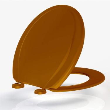 Imagem de Assento Sanitário Oval em Polipropileno Plus Universal Tupan Marrom