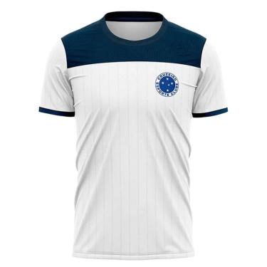 Imagem de Camiseta Braziline Grasp Cruzeiro Masculino - Branco e Azul-Feminino