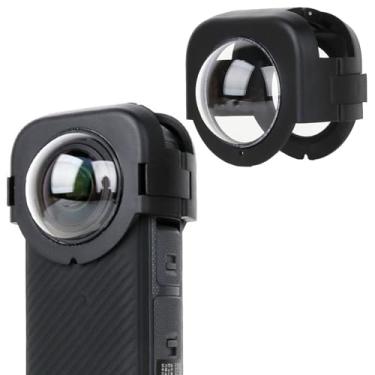 Imagem de Protetor de lente de encaixe compatível com Insta360 X4 Action Camera Lens Protector Frame Protective Cover Cage Removível à prova d'água antiarranhões Tampas de lente de câmera acessórios (plástico