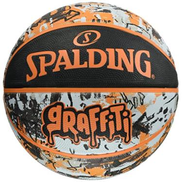 Imagem de Spalding Cesta de basquete Graffiti Orange No. 5