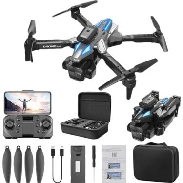 Imagem de Drone com câmera, drone dobrável FPV 4K HD, de três câmeras, modo Hold Headless, modo Altitude Hold, rotação de 360°, quadricóptero para iniciantes com maleta de transporte/1426