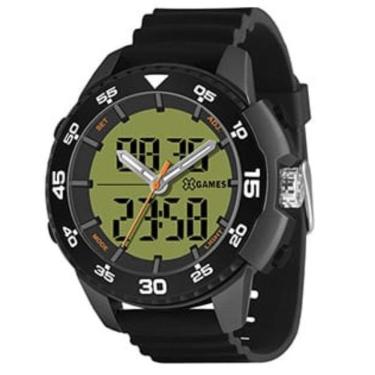 Imagem de Relógio digital e analógico masculino preto e cinza xgames