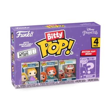 Imagem de Funko Bitty Pop! Disney Rapunzel Merida Moana Surpresa 4 Pack